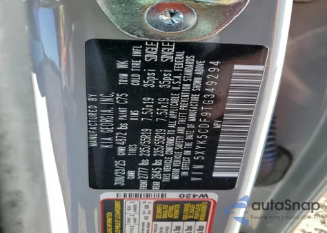 2026 Kia Sportage Sx Prestige z USA, uszkodzony, nr VIN 5XYK5CDF9TG349294